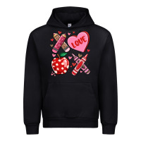 Black valentine xoxo teacher Urban Hoodie - MaliasSmallBusiness