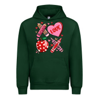 Forest Green valentine xoxo teacher Urban Hoodie - MaliasSmallBusiness