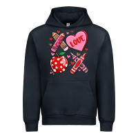 Navy valentine xoxo teacher Urban Hoodie - MaliasSmallBusiness