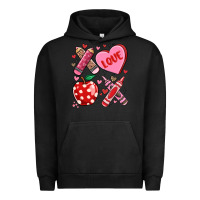 Pigment Black valentine xoxo teacher Urban Hoodie - MaliasSmallBusiness