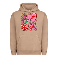 Pigment Burro valentine xoxo teacher Urban Hoodie - MaliasSmallBusiness
