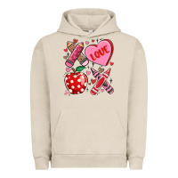 Pigment French Oak valentine xoxo teacher Urban Hoodie - MaliasSmallBusiness