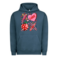 Pigment Midnight Navy valentine xoxo teacher Urban Hoodie - MaliasSmallBusiness