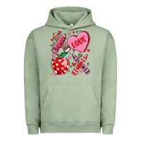 Pigment Oil Green valentine xoxo teacher Urban Hoodie - MaliasSmallBusiness