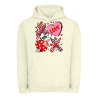 Pigment Pistachio valentine xoxo teacher Urban Hoodie - MaliasSmallBusiness
