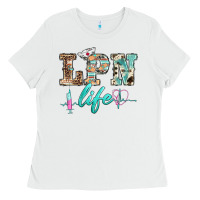 White western nurse lpn  life Ladies Tee - BarkalooDesign