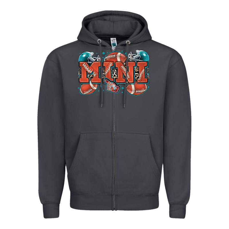 Mini American Football Zipper Hoodie by Zillion Design Studio | Teevron