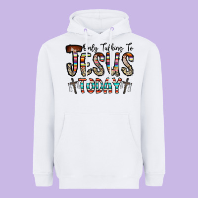 Only Talking Jesus Today Heavyweight Hoodie Designed By Cowhidedigitalart