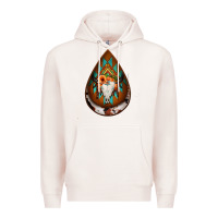 Aztec Bullskull Teardrop Earrings Premium Hoodie | Teevron