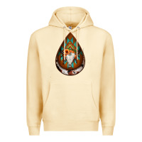 Pina Colada aztec bullskull teardrop earrings Premium Hoodie - Jasminsmagicworld