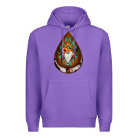 Purple aztec bullskull teardrop earrings Premium Hoodie - Jasminsmagicworld