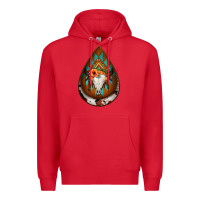 Red aztec bullskull teardrop earrings Premium Hoodie - Jasminsmagicworld