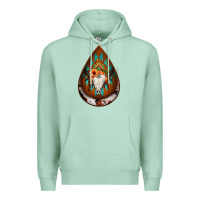 Seafoam aztec bullskull teardrop earrings Premium Hoodie - Jasminsmagicworld