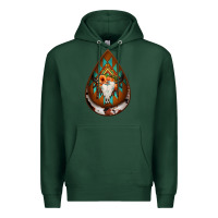 Sports Green aztec bullskull teardrop earrings Premium Hoodie - Jasminsmagicworld
