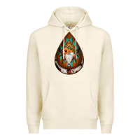 Tofu aztec bullskull teardrop earrings Premium Hoodie - Jasminsmagicworld