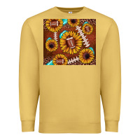 Antique Gold football leopard sunflower Premium Sweatshirt - JahusDesignShop