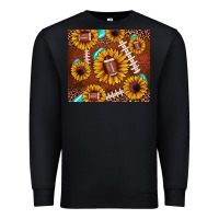 Black football leopard sunflower Premium Sweatshirt - JahusDesignShop