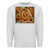 Dove Grey football leopard sunflower Premium Sweatshirt - JahusDesignShop