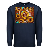 Navy football leopard sunflower Premium Sweatshirt - JahusDesignShop