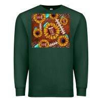 Sports Green football leopard sunflower Premium Sweatshirt - JahusDesignShop