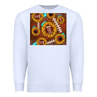 White football leopard sunflower Premium Sweatshirt - JahusDesignShop