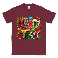 Burgundy head start christmas Classic Tee - Zillion Design Studio