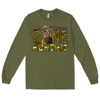 Army Green gone hunting western Long Sleeve Tee - texasbilliewilder