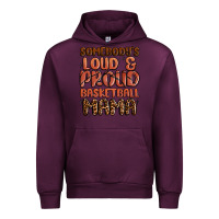 Mauve Wine somebodys loud and proud basketball mama Urban Hoodie - MaliasSmallBusiness