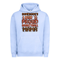 Pigment Grape Ice somebodys loud and proud basketball mama Urban Hoodie - MaliasSmallBusiness