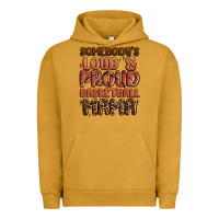 Pigment Peanut Butter somebodys loud and proud basketball mama Urban Hoodie - MaliasSmallBusiness