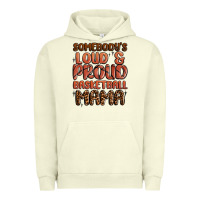 Pigment Pistachio somebodys loud and proud basketball mama Urban Hoodie - MaliasSmallBusiness