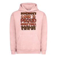 Pigment Salmon somebodys loud and proud basketball mama Urban Hoodie - MaliasSmallBusiness