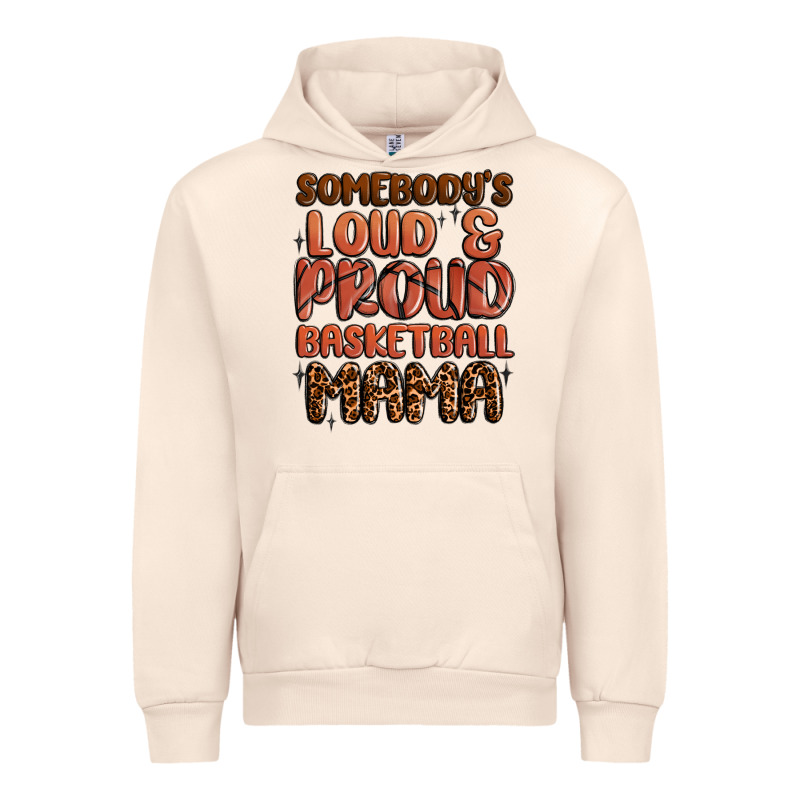 Somebodys Loud And Proud Basketball Mama Urban Hoodie by MaliasSmallBusiness | Teevron
