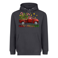 Smoke Merry And Bright Christmas Trees Truck Heavyweight Hoodie - FaDigitalArtStudio