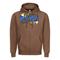 Chestnut mama volleyball Zipper Hoodie - Zillion Design Studio
