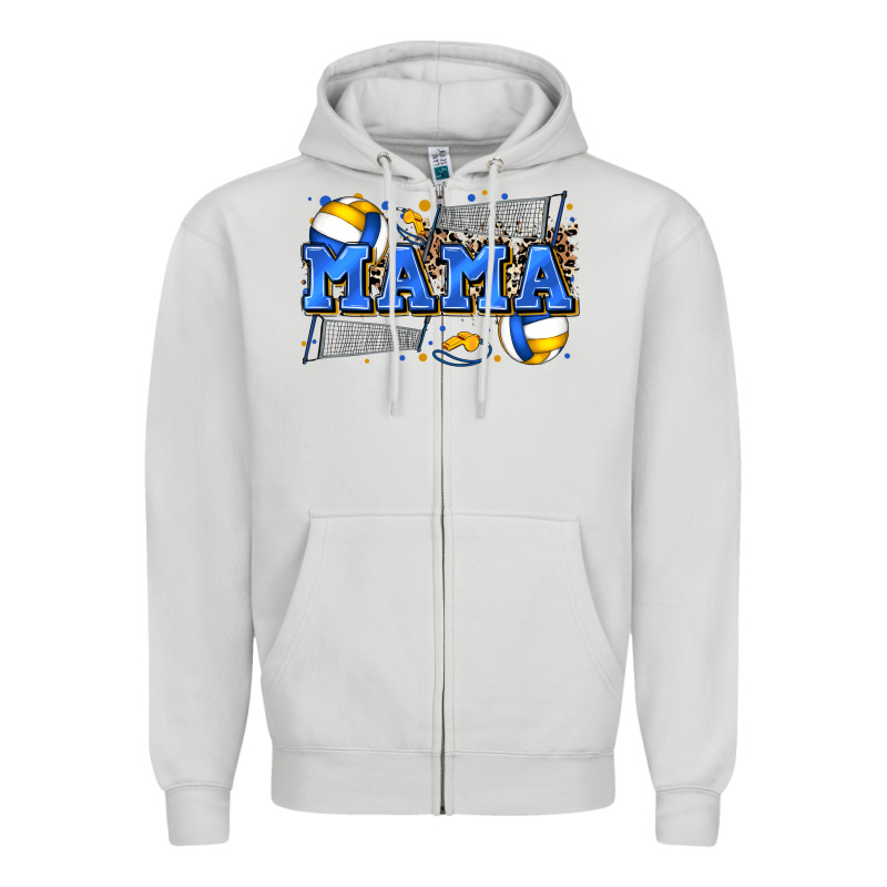 Mama Volleyball Zipper Hoodie by Zillion Design Studio | Teevron