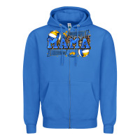 True Royal mama volleyball Zipper Hoodie - Zillion Design Studio