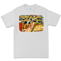 Dove Grey feed me street food and tell me im pretty Premium Tee - RacoonDesign