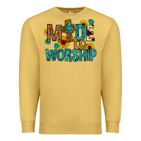 Antique Gold made to worship Premium Sweatshirt - Artiststas