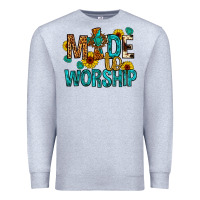 Heather Grey made to worship Premium Sweatshirt - Artiststas
