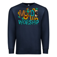 Navy made to worship Premium Sweatshirt - Artiststas