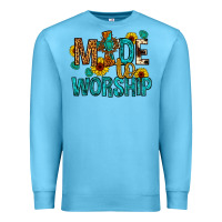 Ocean Blue made to worship Premium Sweatshirt - Artiststas
