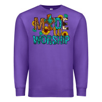 Purple made to worship Premium Sweatshirt - Artiststas