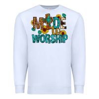 White made to worship Premium Sweatshirt - Artiststas