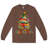 Chestnut book christmas tree merry christmas Long Sleeve Tee - Zillion Design Studio