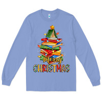 Colony Blue book christmas tree merry christmas Long Sleeve Tee - Zillion Design Studio
