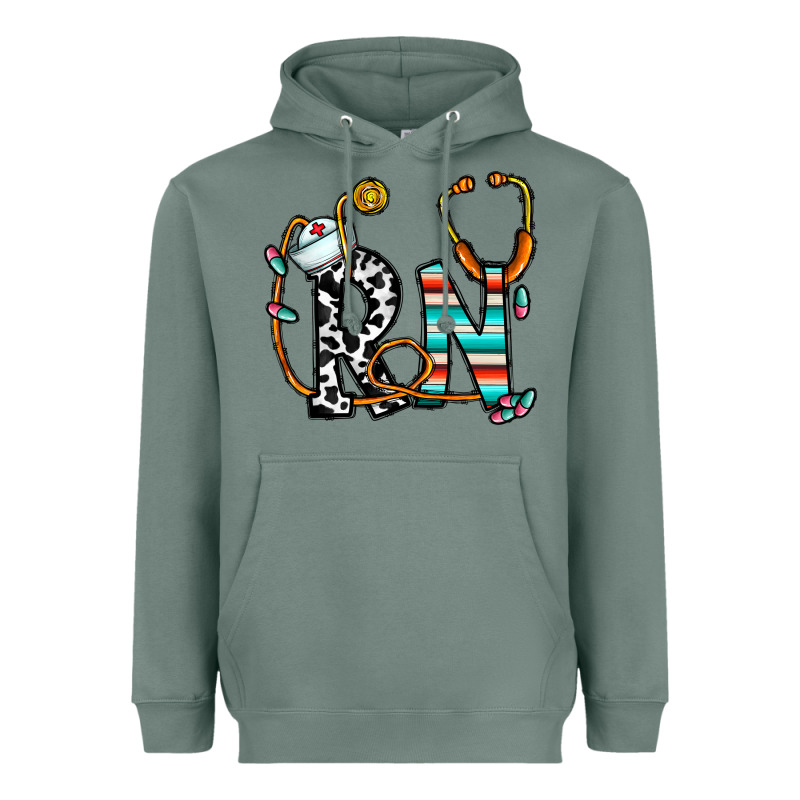 Rn Nurse Heavyweight Hoodie by CowhideDigitalArt | Teevron