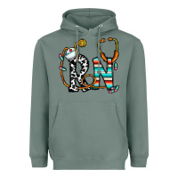 Sage rn nurse Heavyweight Hoodie - CowhideDigitalArt