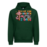 Forest Green a lot can happen in 3 days Urban Hoodie - MaliasSmallBusiness