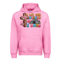 Fuchsia Pink a lot can happen in 3 days Urban Hoodie - MaliasSmallBusiness